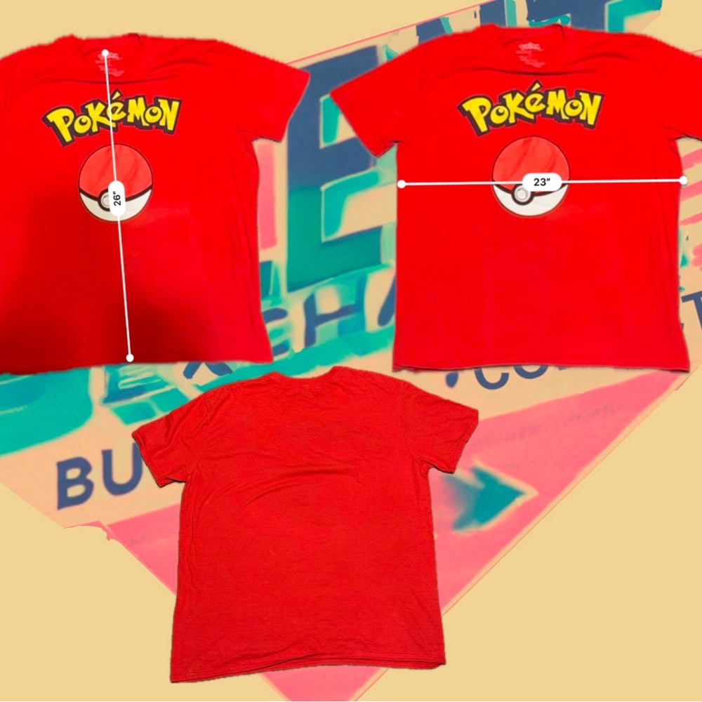 Pokemon Poke Ball T Shirt Mens XL Red Anime Cartoon Catch em All Trainer Ash Y2K